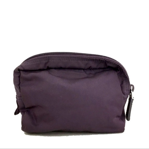 PRADA Logo Plate Nylon Cosmetic Pouch Bag /5M0082 - Picture 4 of 8